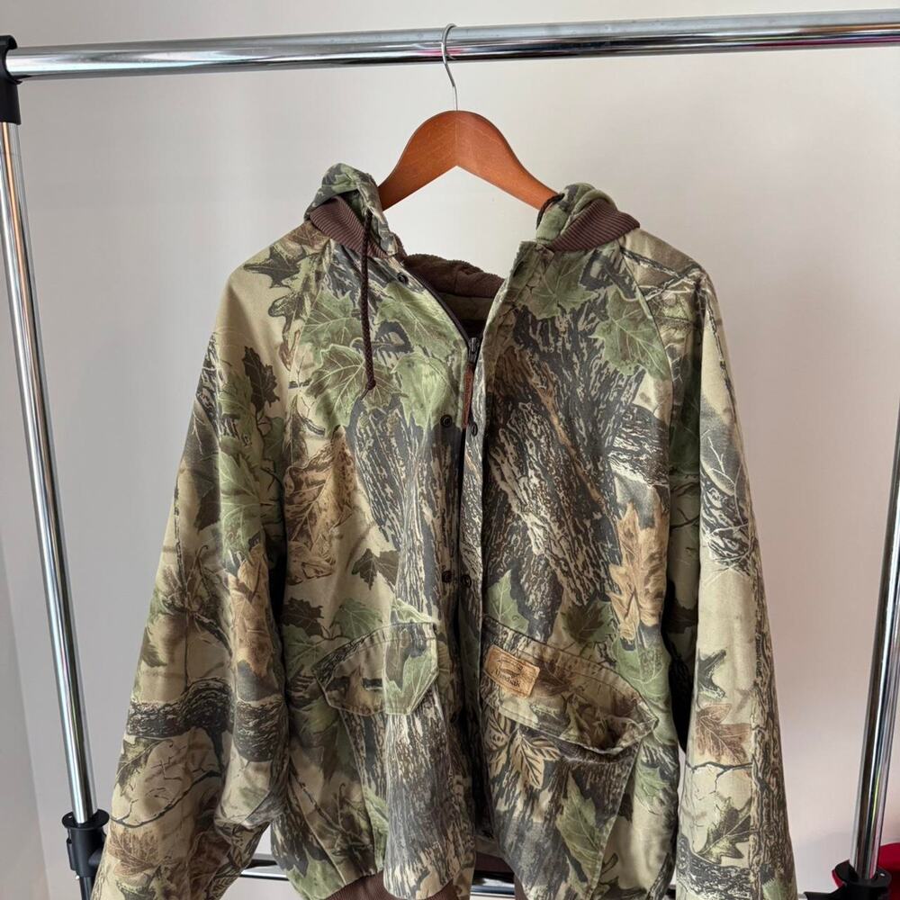 Duxbak camo jacket in green